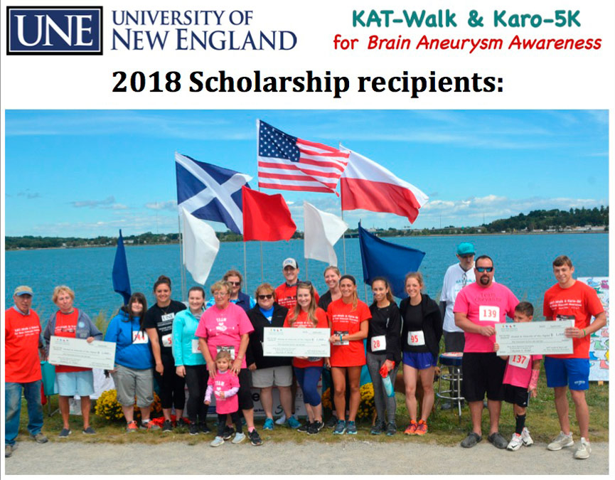 2018 Maine Brain Aneurysm Scholarship Winners